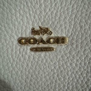Coach White Leather Women's Crossbody Purse